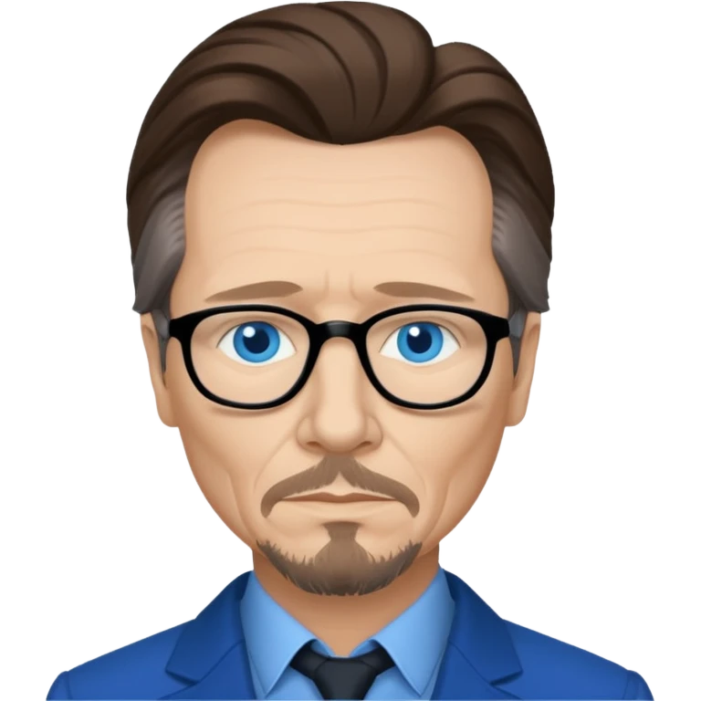 Gary Oldman with blue eyes emoji