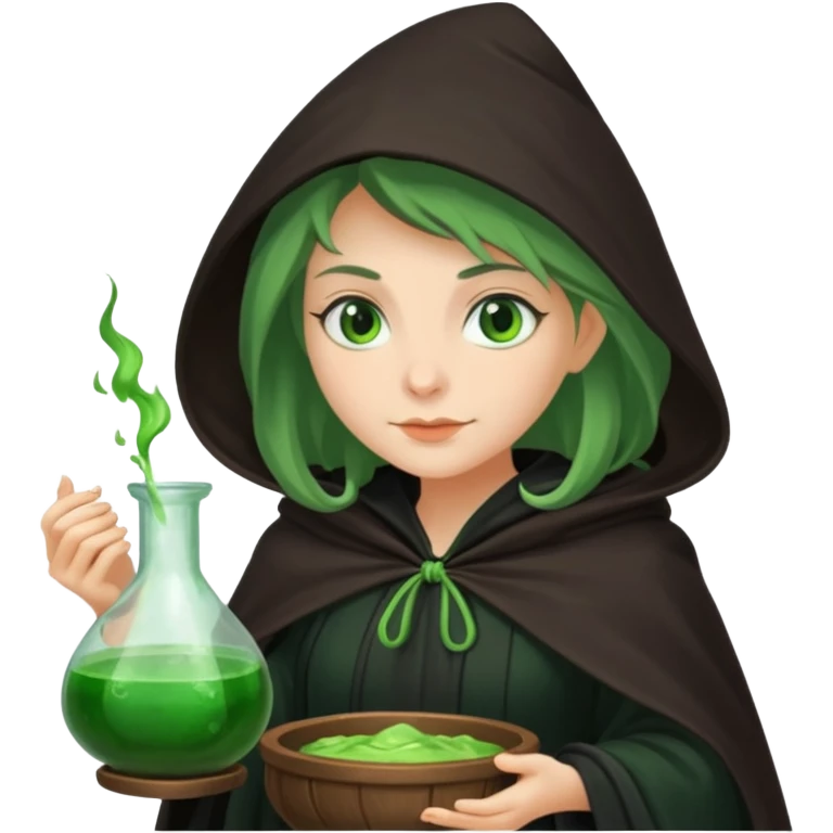 green witch cooking potion emoji