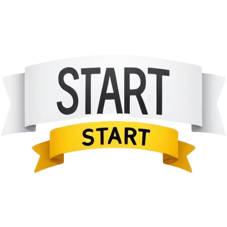race line with banner above saying start emoji