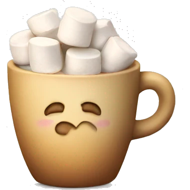 cup with marshmallows  emoji