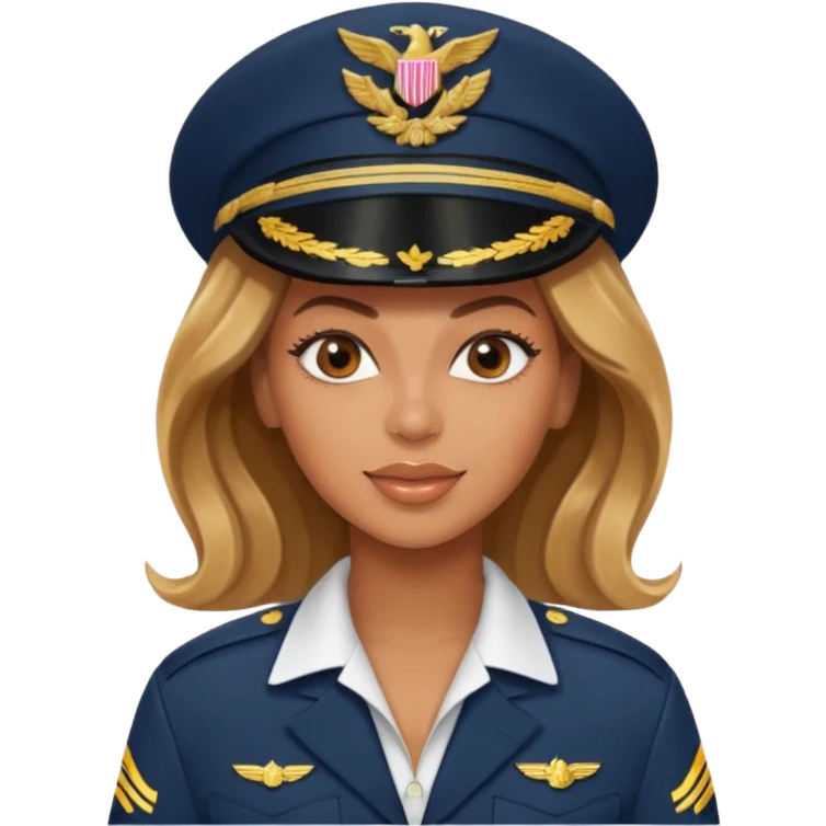 Beyonce as a pilot emoji