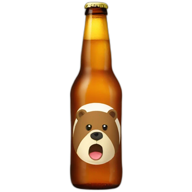 Bear beer emoji
