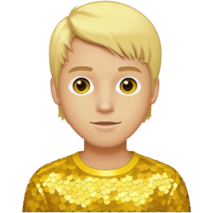 Bryan Abrams from Color Me Badd with blonde hair , yellow sequin outfit emoji