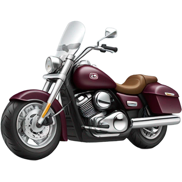 motorcycle burgundy emoji