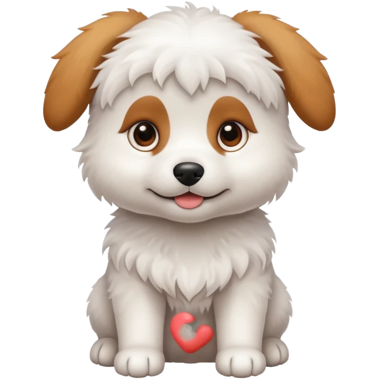 white cute puppy emoji