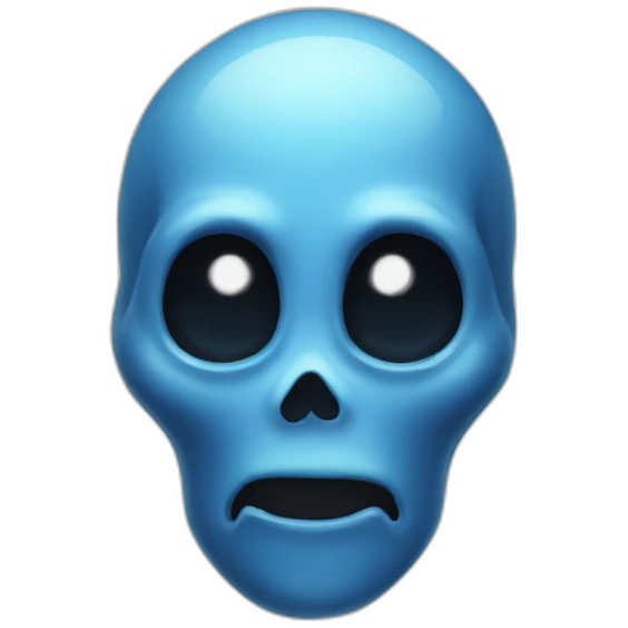 Blue gost emoji