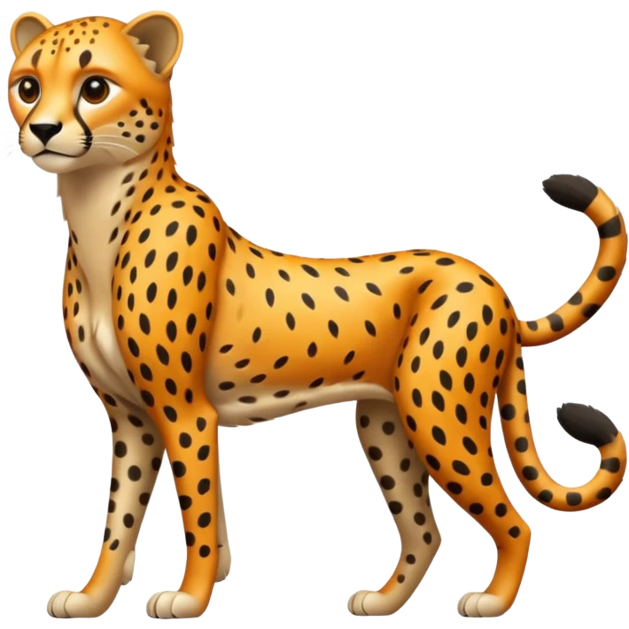 Emoji de un chita de cuerpo completo emoji