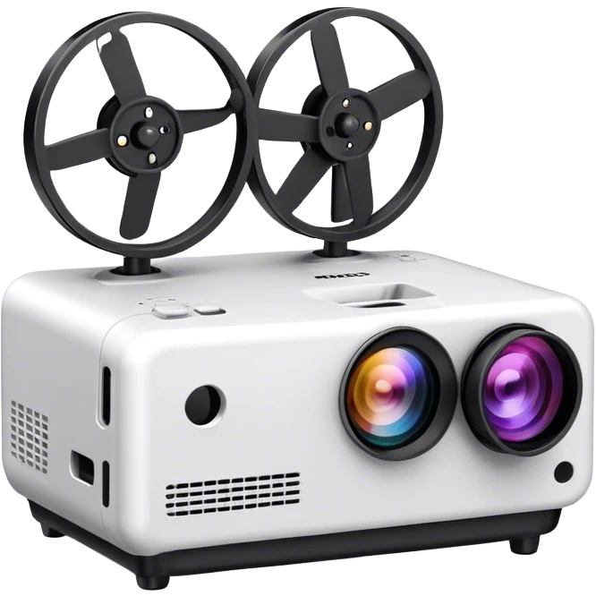 A mini projector emoji