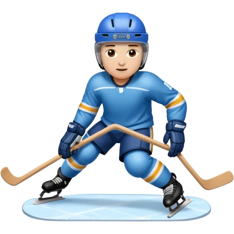 sled para ice hockey emoji