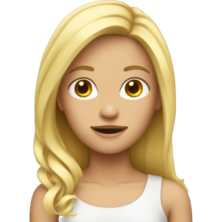 Girl with blond hair crazy driving  emoji