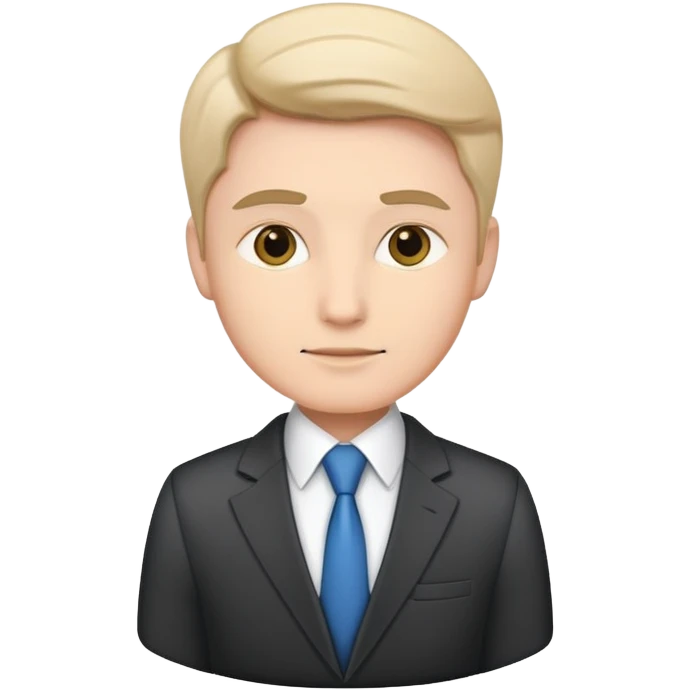 director business confidently wears smart business attire emoji