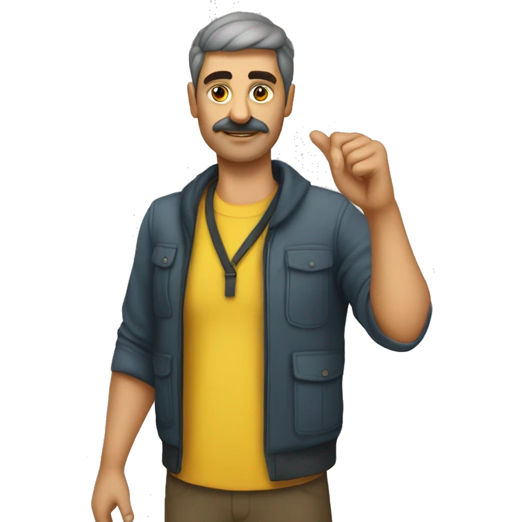 Sarı ve genç yaprak sarma emoji