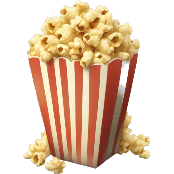 pop corn pack with khaki pop corn emoji