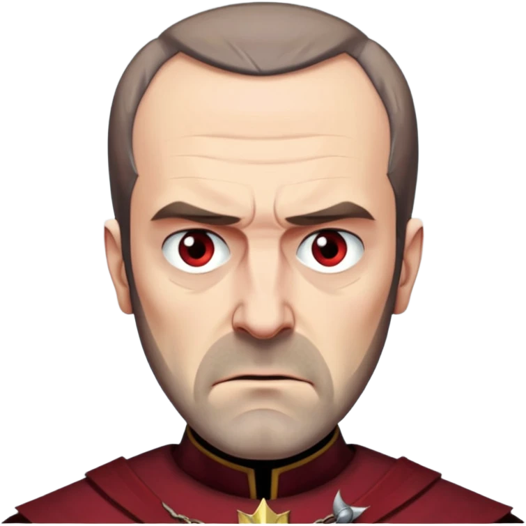 Stannis Baratheon
  from Games of throne character face only front face emoji