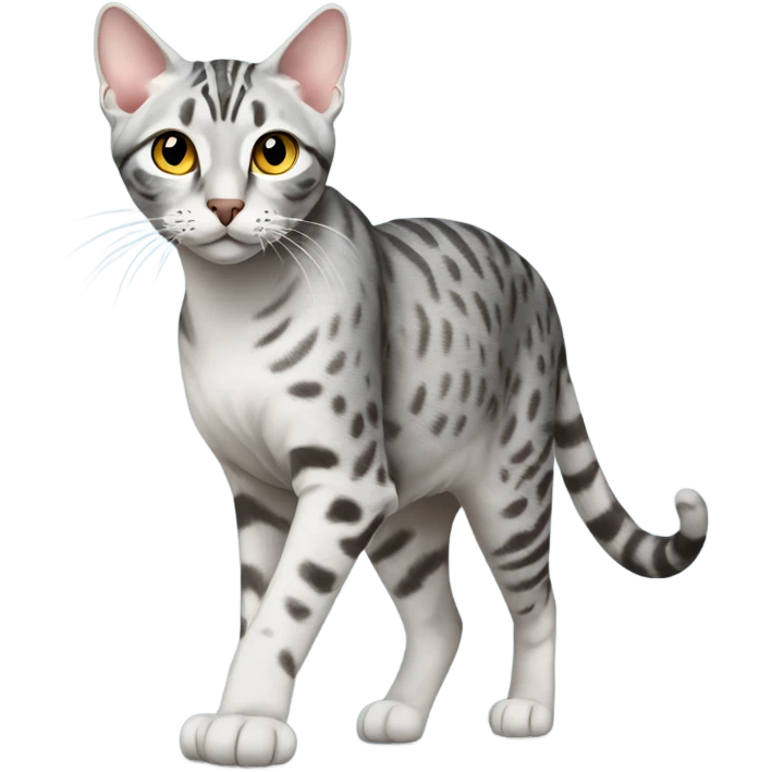 Egyptian Mau cat walking emoji