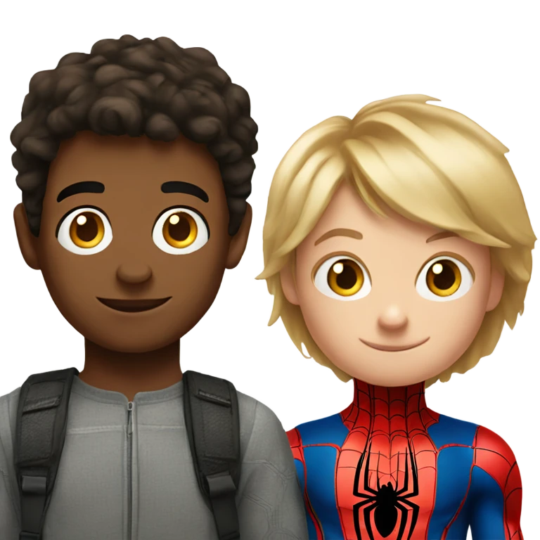 Spiderman and a norwegian boy emoji