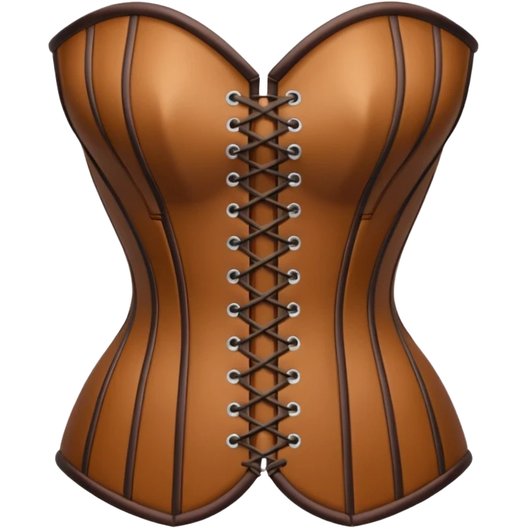 brown corset emoji