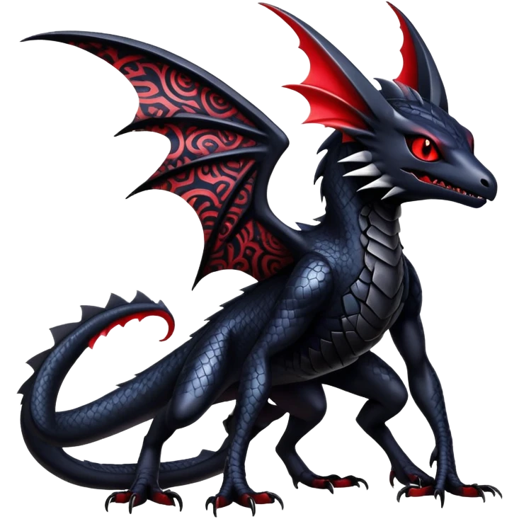 Shiny Epic Badass Gothic Noibat-Salandit-Nargacuga-Hybrid emoji