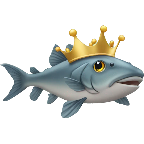 catfish with crown emoji
