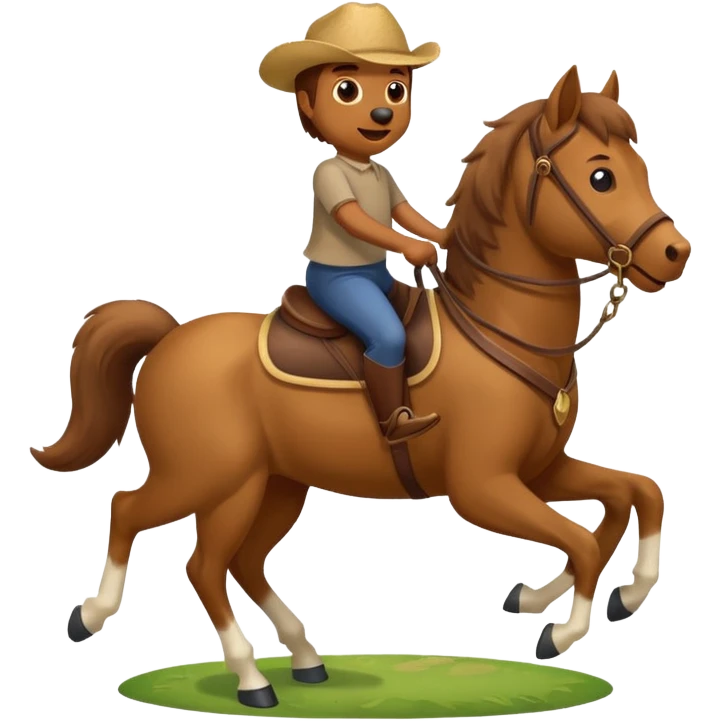 Dog on a horse  emoji