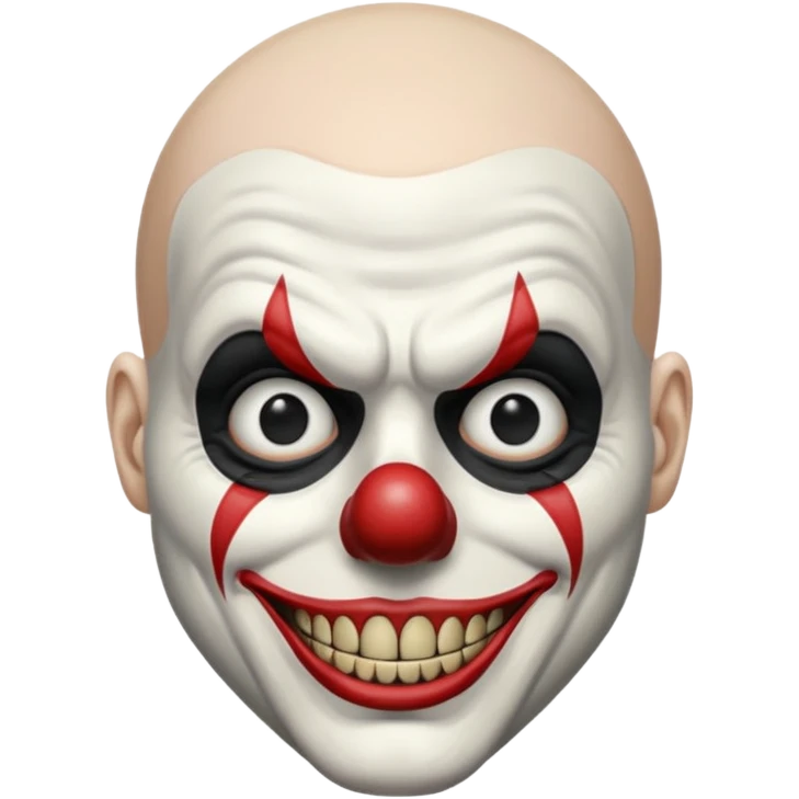 Art the clown (bald mim) Terrifier movie emoji