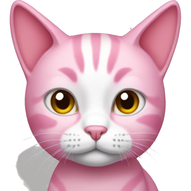 Pink cat  emoji