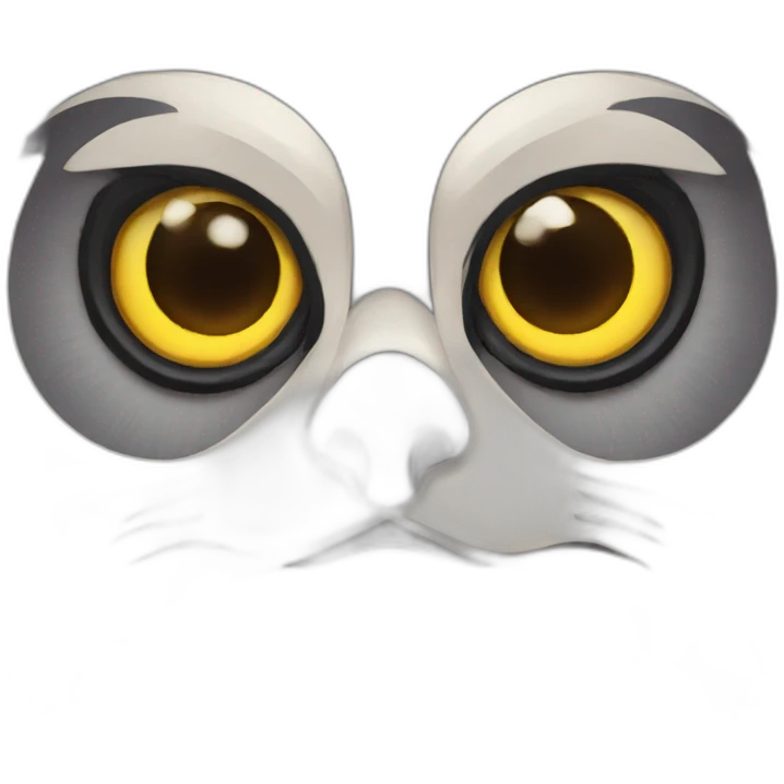 Owl with wolf emoji