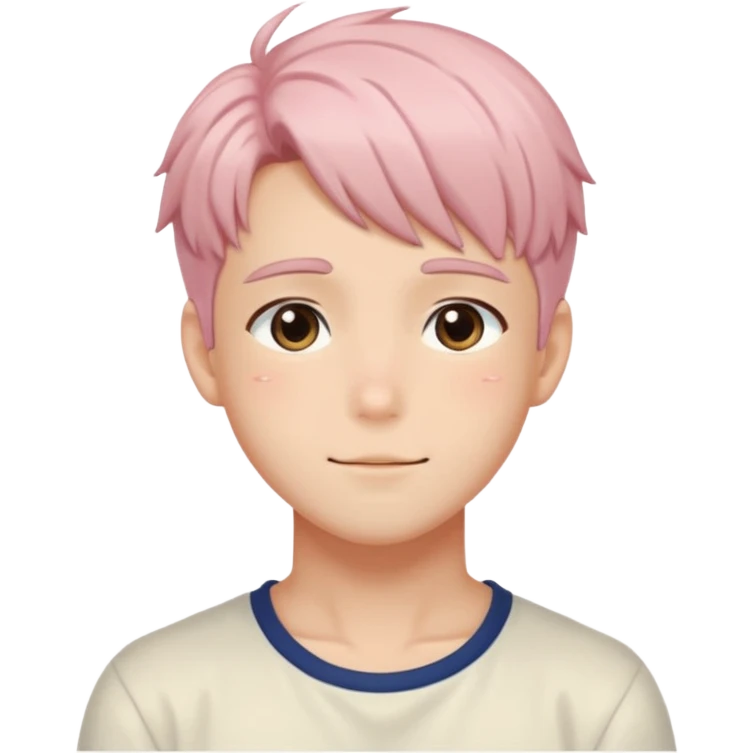 Shiny Blushing Cute Kawaii Handsome Shoujo Anime Man Trending Style Cottagecore  emoji