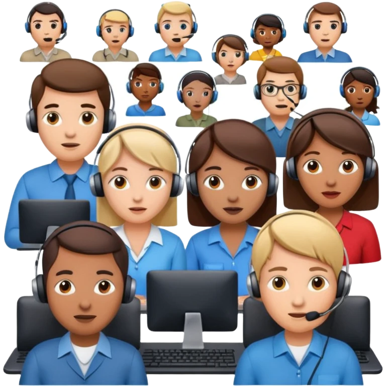 call center emoji