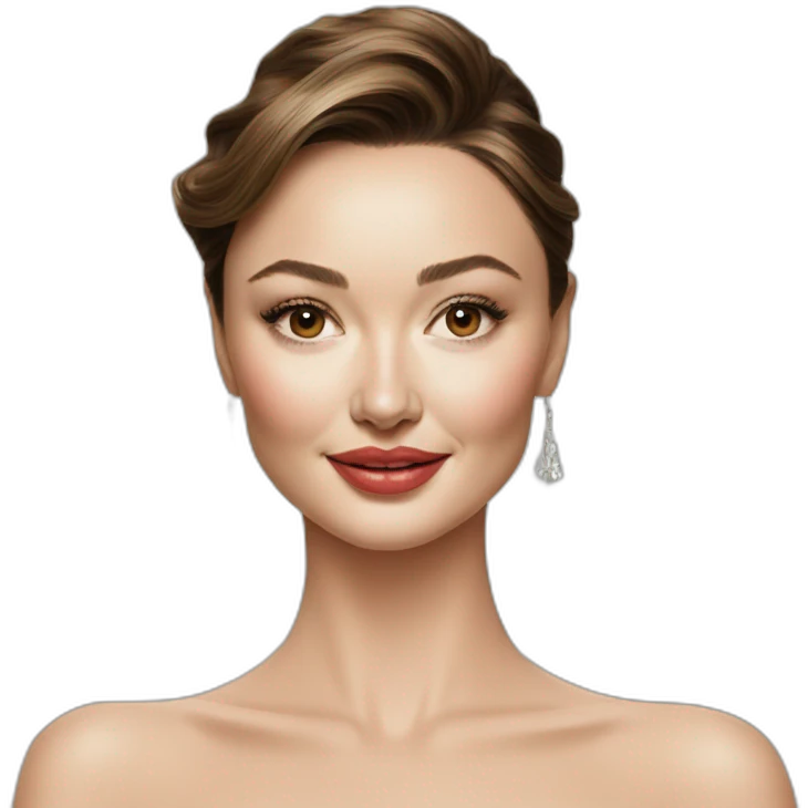 portrait of Miranda Kerr emoji