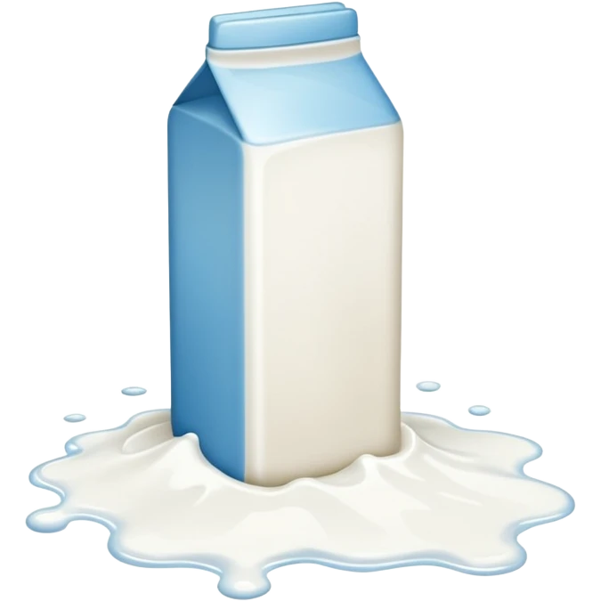 Milk on the floor emoji