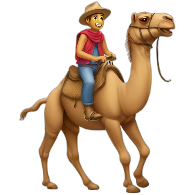 Riding camel emoji