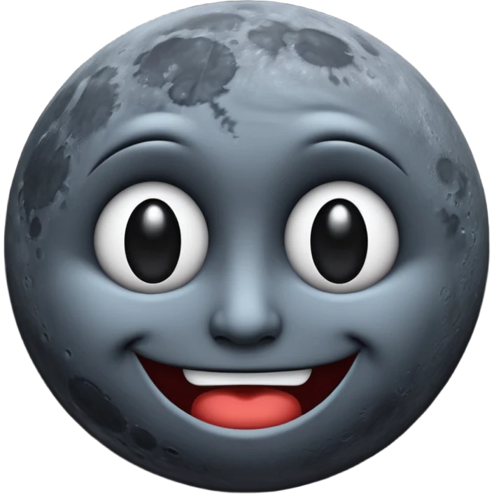 Cursed Pervertedly Smirking Side-eying Side-glancing Dark Moon emoji face emoji