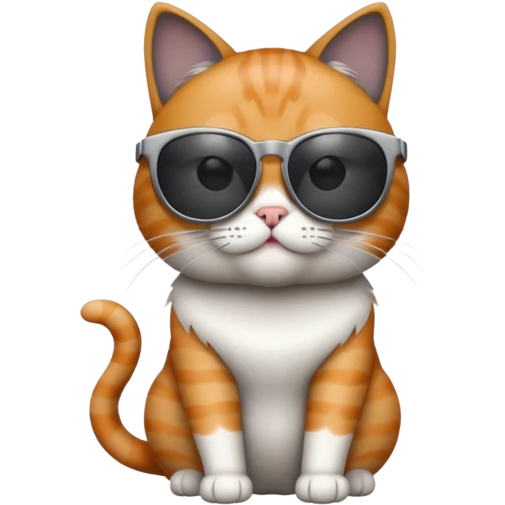 Cat wearing sunglasses emoji