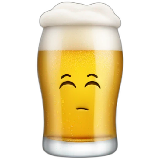 Bebe soda qui boit une bière emoji