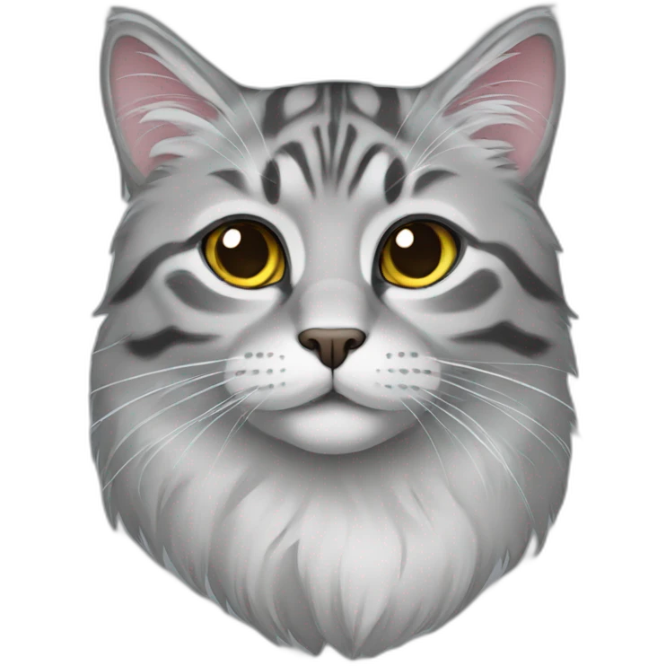 siberian grey cat emoji