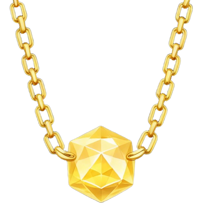 fantasy magic heavenly golden chains low poly emoji
