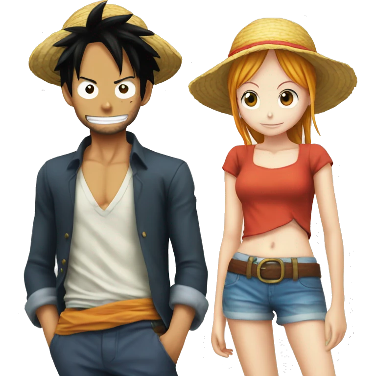 Luffy et nami emoji