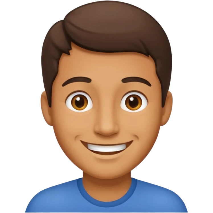 A man saying 6 7 emoji