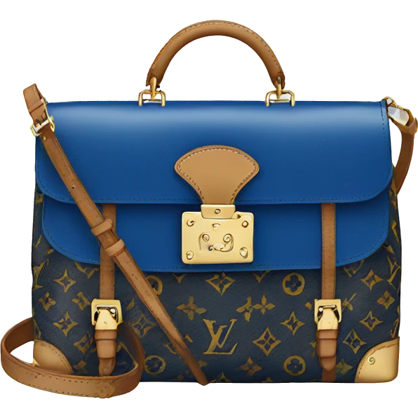 Louis Vuitton bag blue emoji