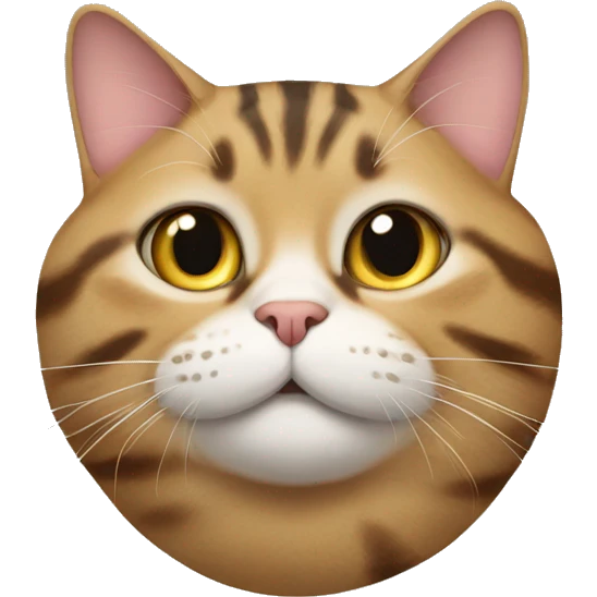 Fat tabby cat emoji