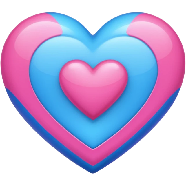 A bisexual heart emoji
