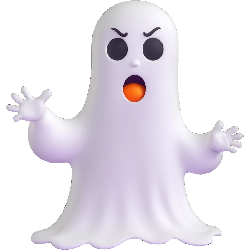 angry Casper ghost emoji