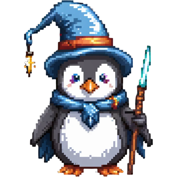 penguin wizard emoji