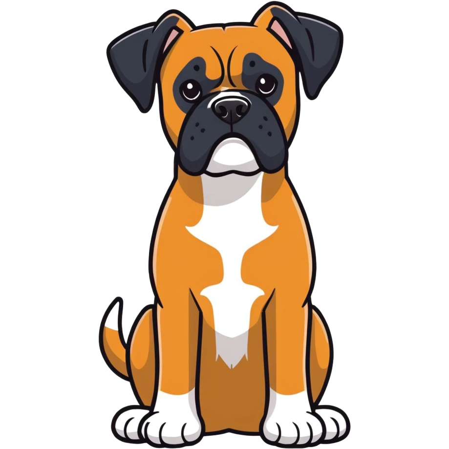My boxer dog who is black named Stanley emoji