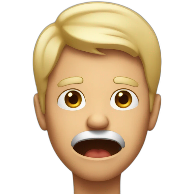 Shocked man emoji