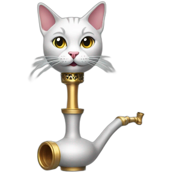 cat hookah emoji