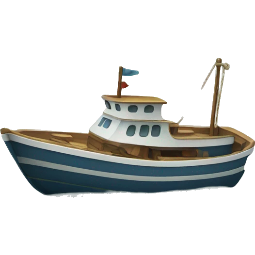 Boat in sea emoji