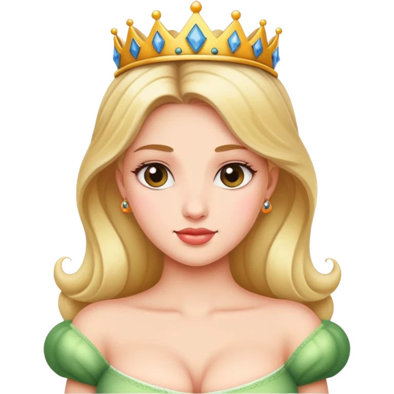 Princess with big melons emoji