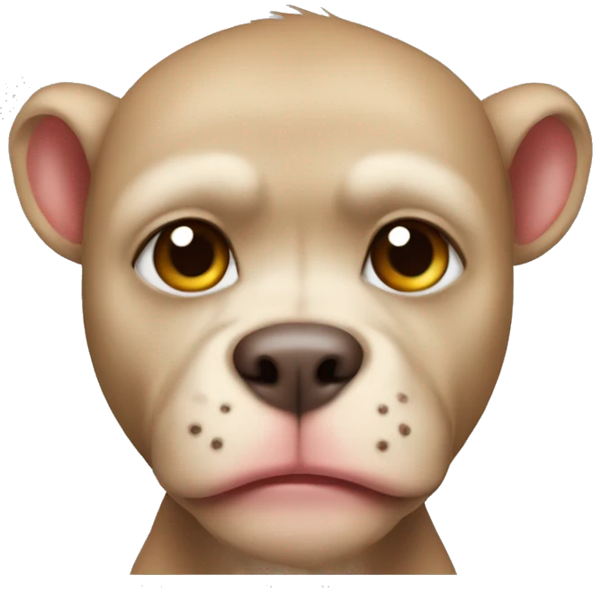 monkey mixed with pitbull emoji